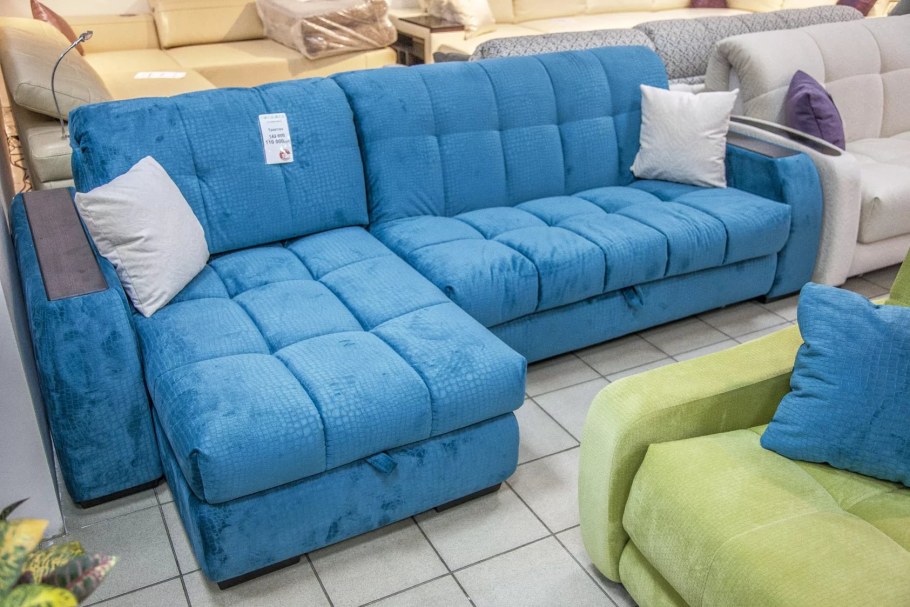 Диван угловой Anderssen синий