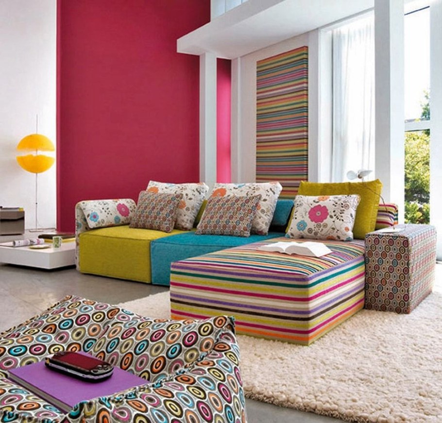 Яркая гостиная