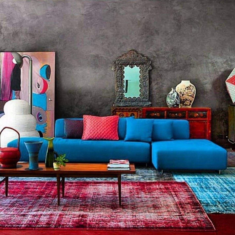 Интерьер в ярких тонах