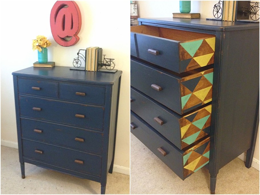 Дизайнерски окрашенная мебель своими руками