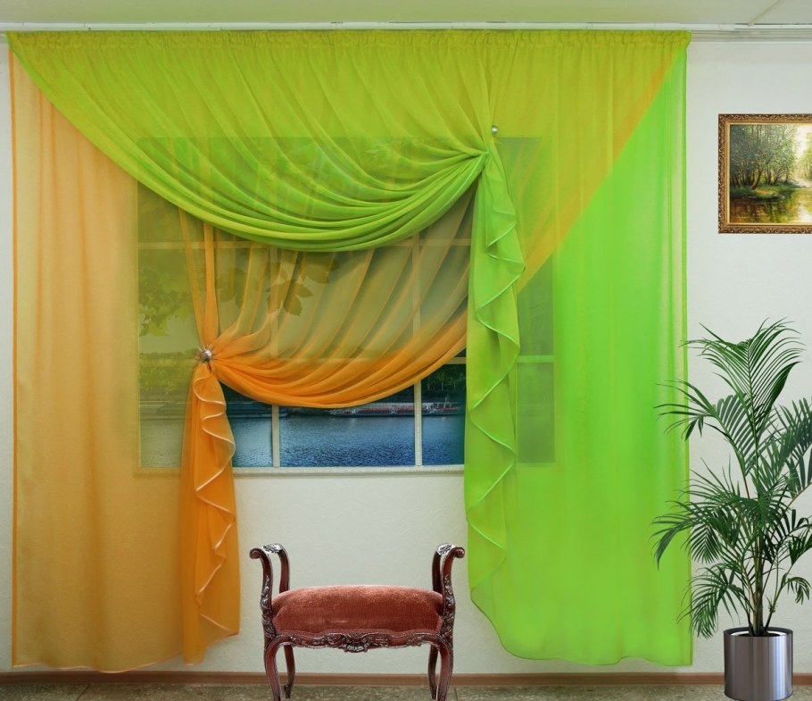 Шторы из вуали