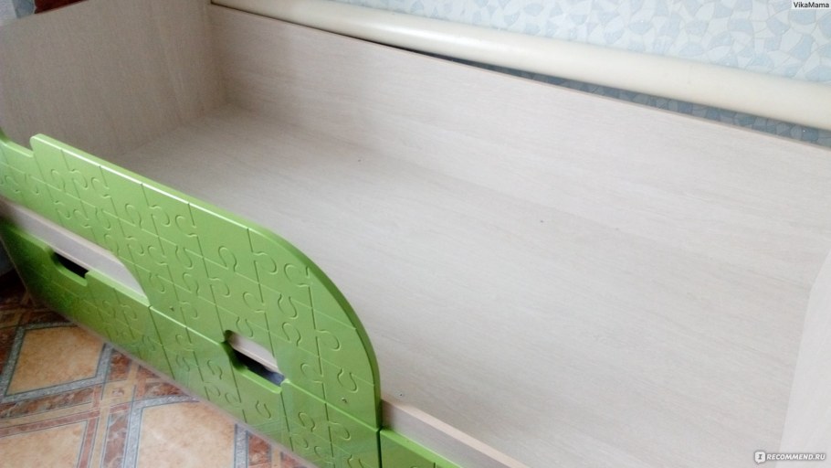 Кровать детская "Минима" (1892х770х850) дуб Атланта/лайм