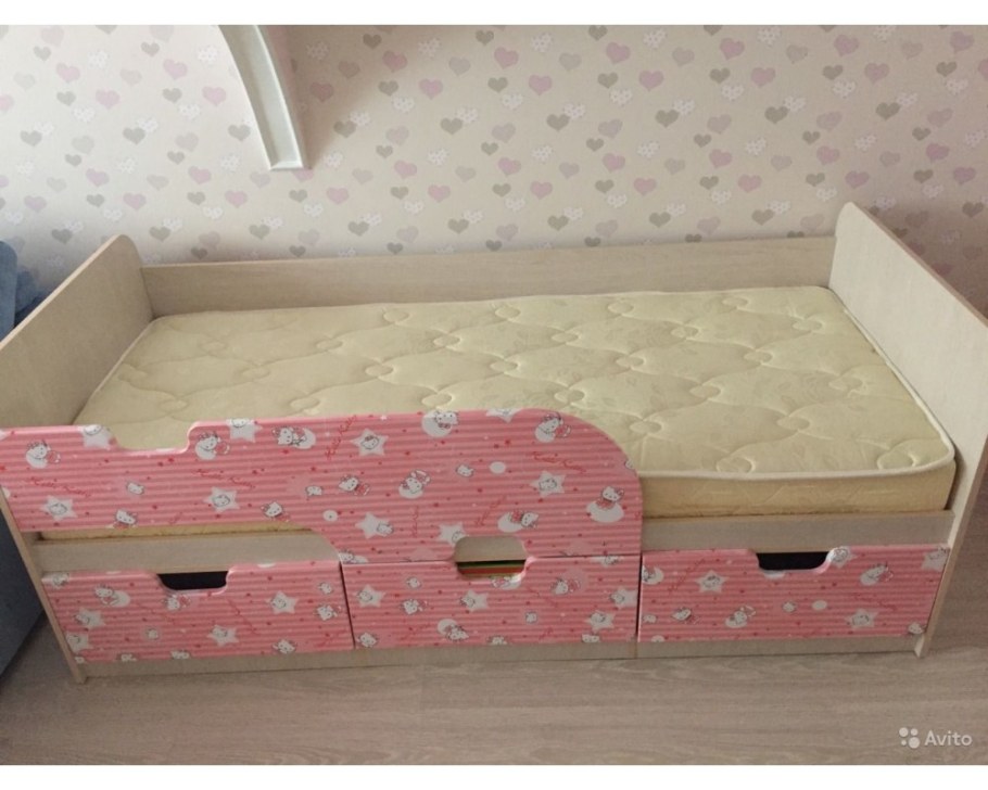 Кровать детская БТС Минима лайм