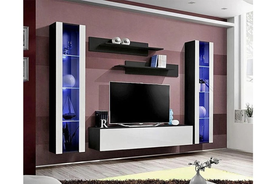 Стенка Флай глянец белая