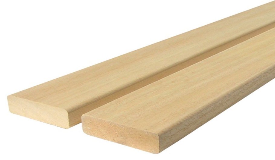 Полок из абаша 26x95 мм 2-3 м