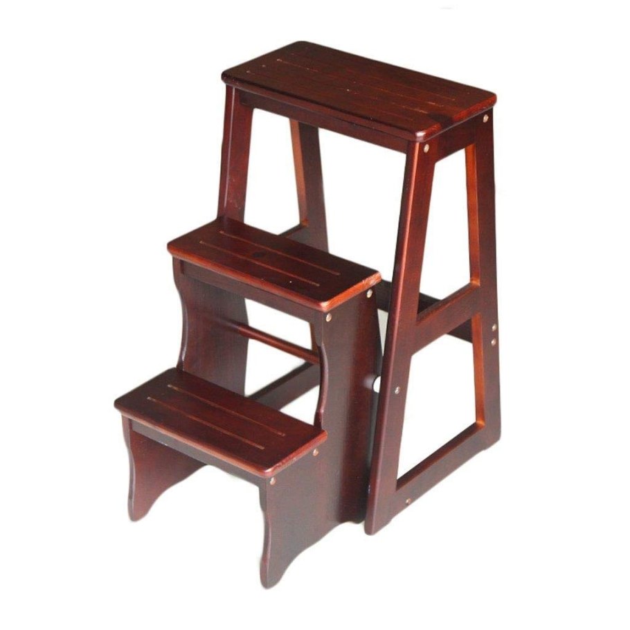 Передвижные стремянки табуреты, красный RAL 3020 (Stool Ladder)