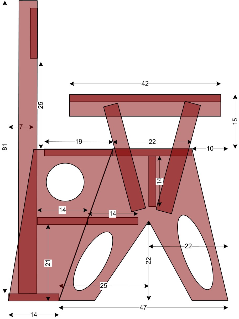 Кресло стремянка трансформер своими руками чертежи
