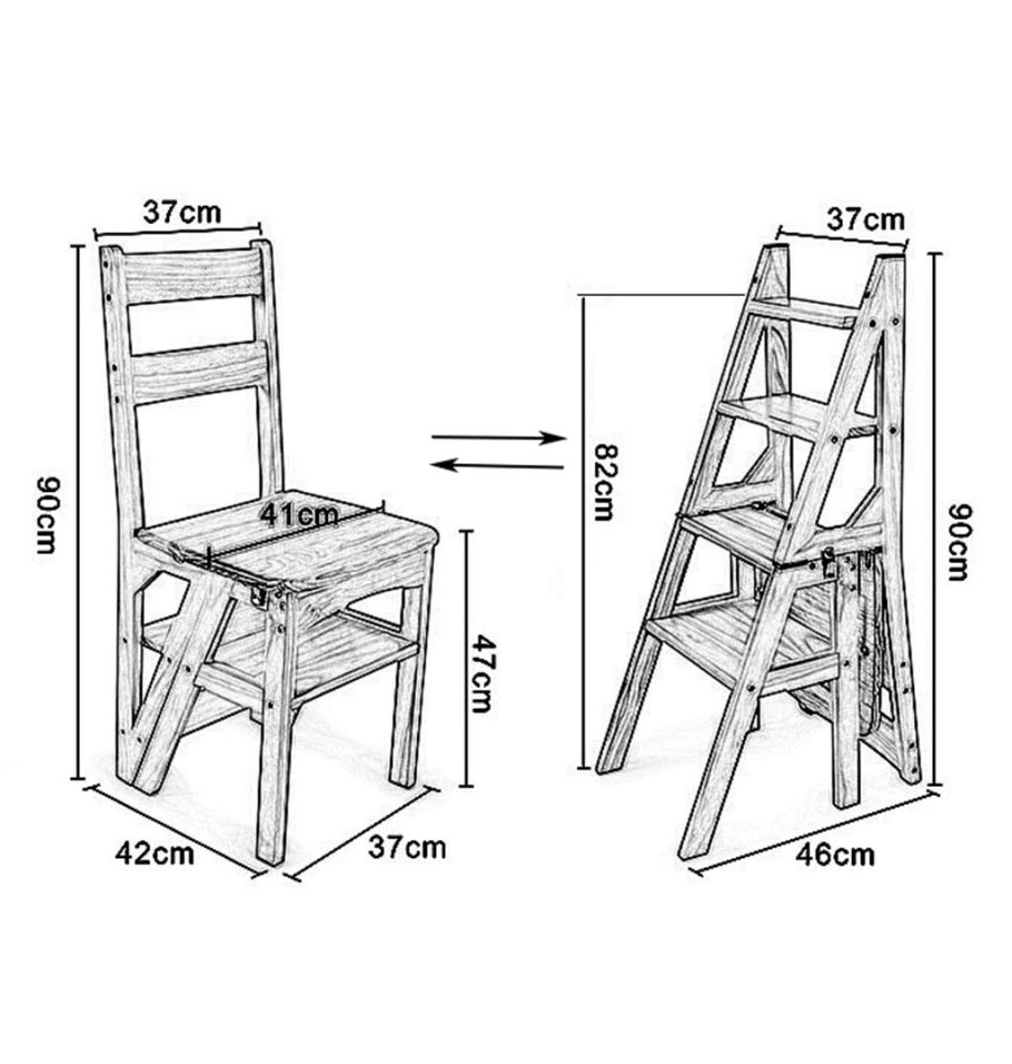 Функциональный стул стремянка своими руками