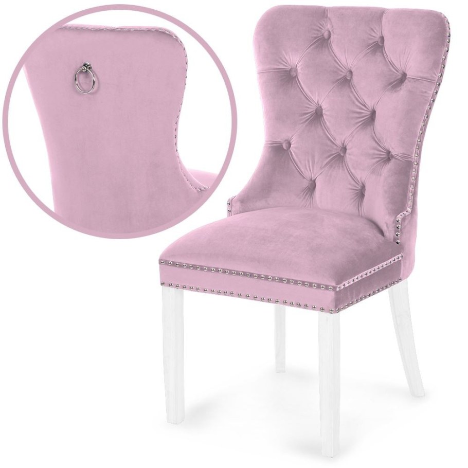 Стул Darcy White / Pink