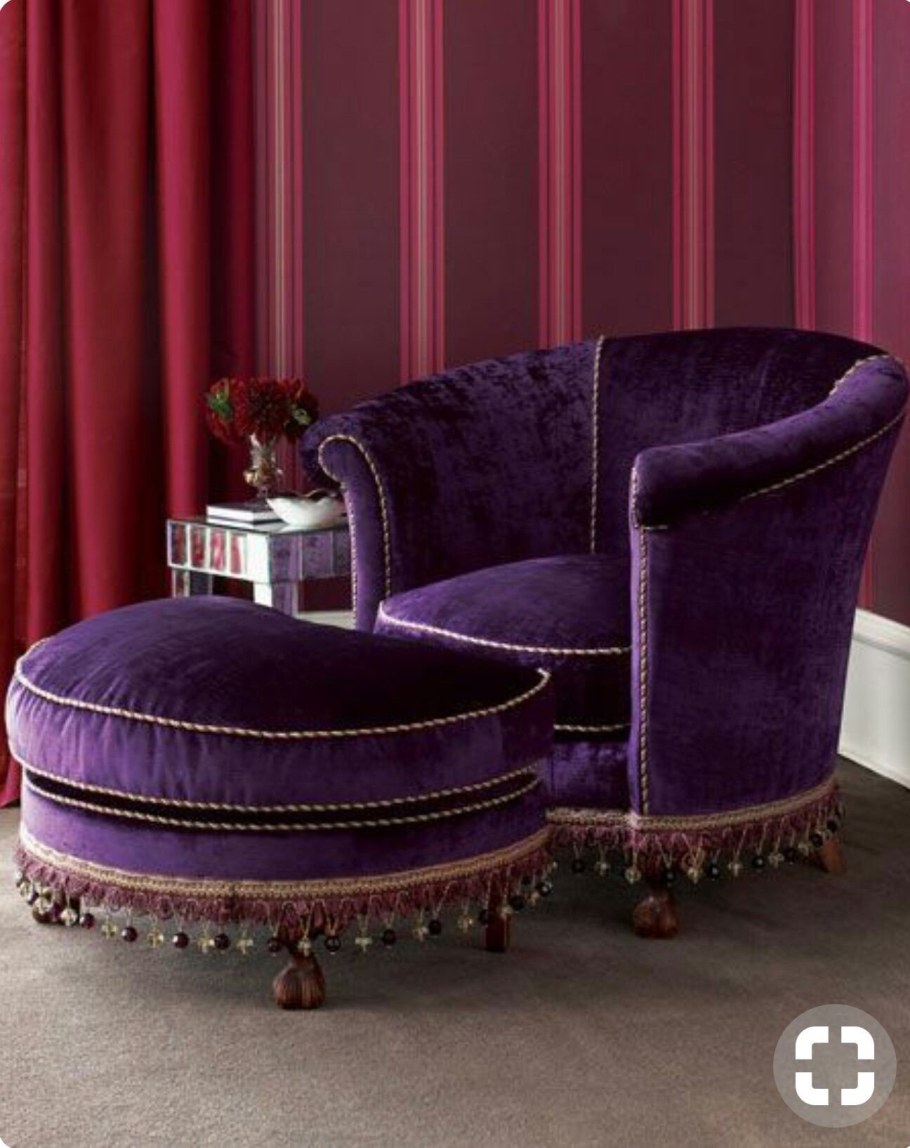 Мебель из бархата