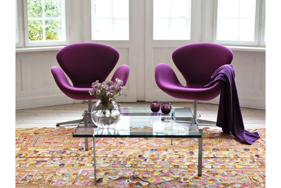 Кресло Swan Chair фиолетовый