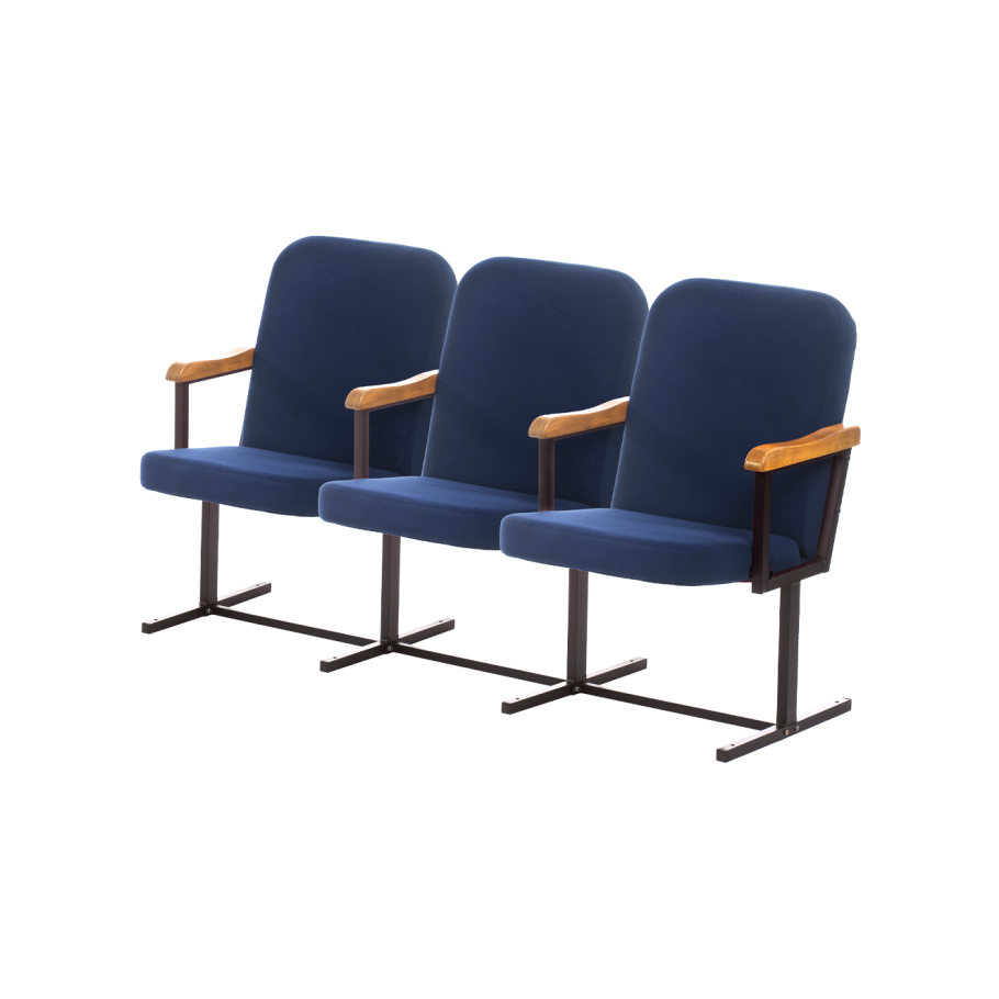 Многоместная секция Рим 2 (2-х местная, черный муар, светлое дерево)