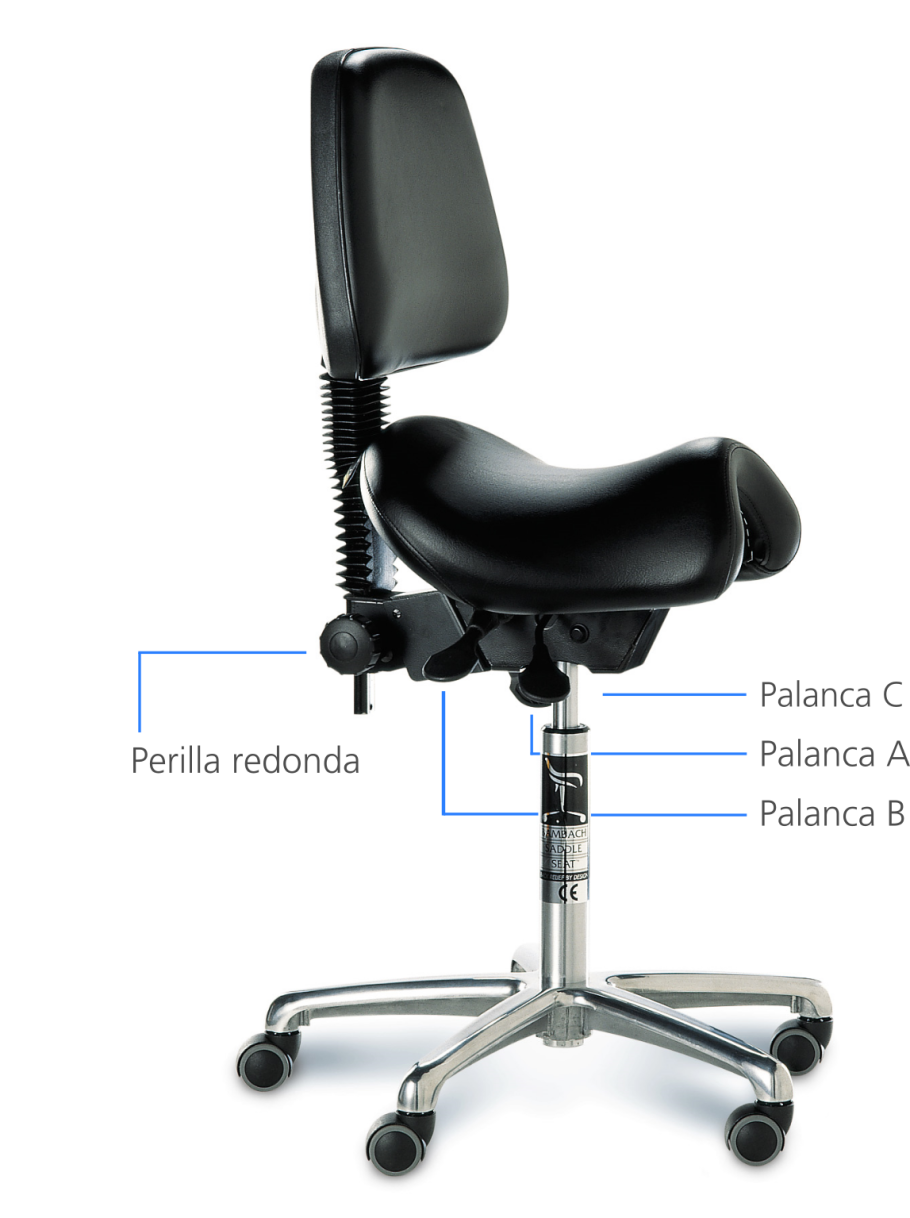 Стул к25 седло черный