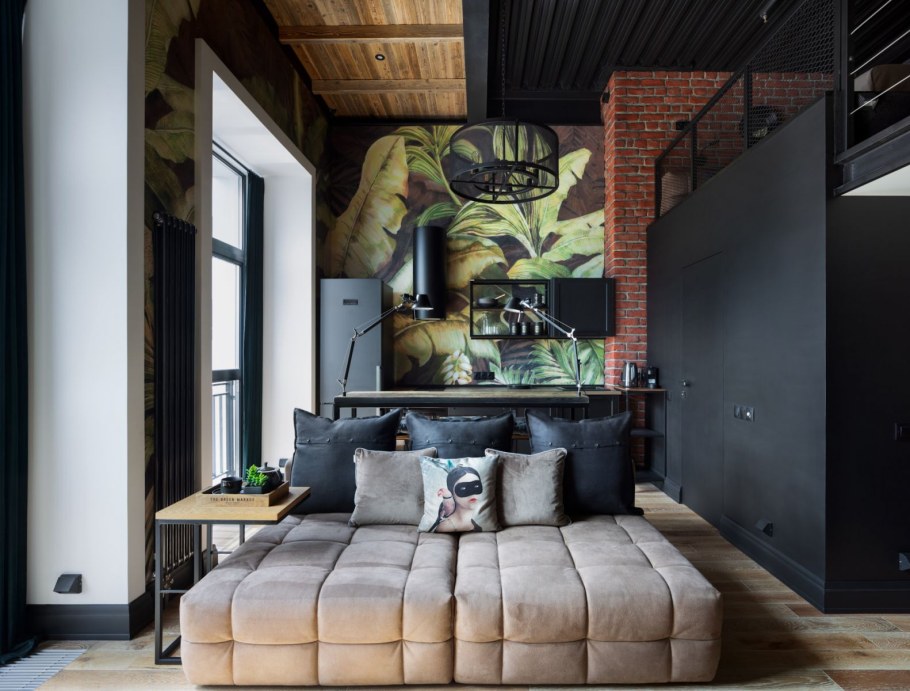 Двухуровневая студия в стиле лофт 20 м2