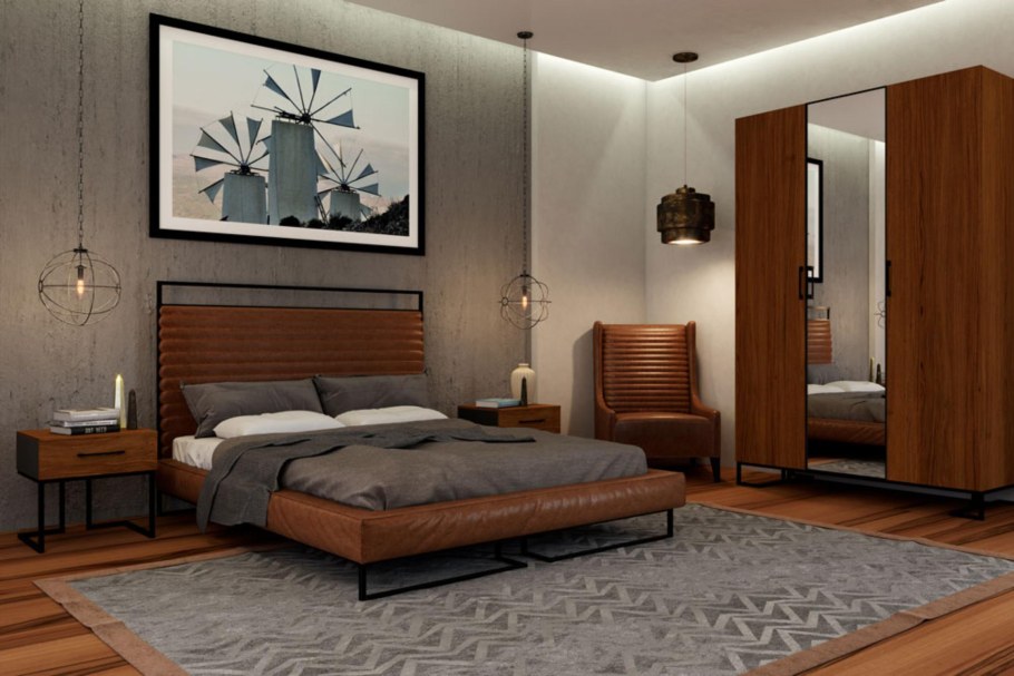 Кровать r-Home 1.6 Loft Alberta Браун