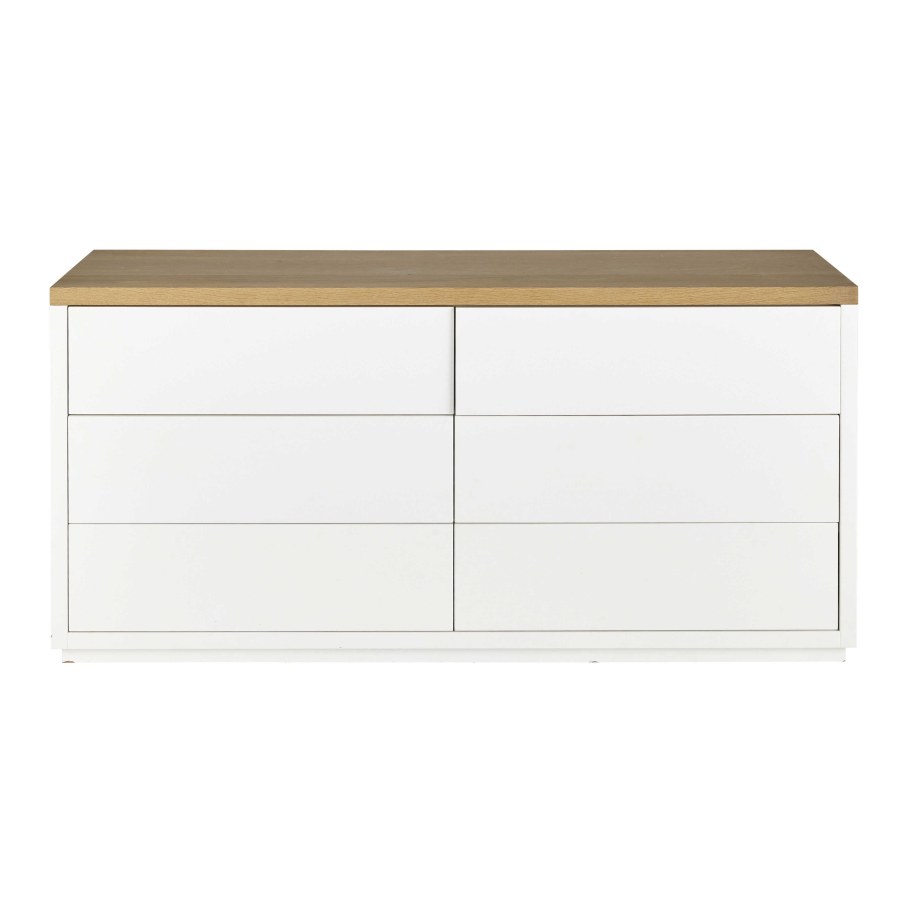 Белый комод с деревянной столешницей икеа