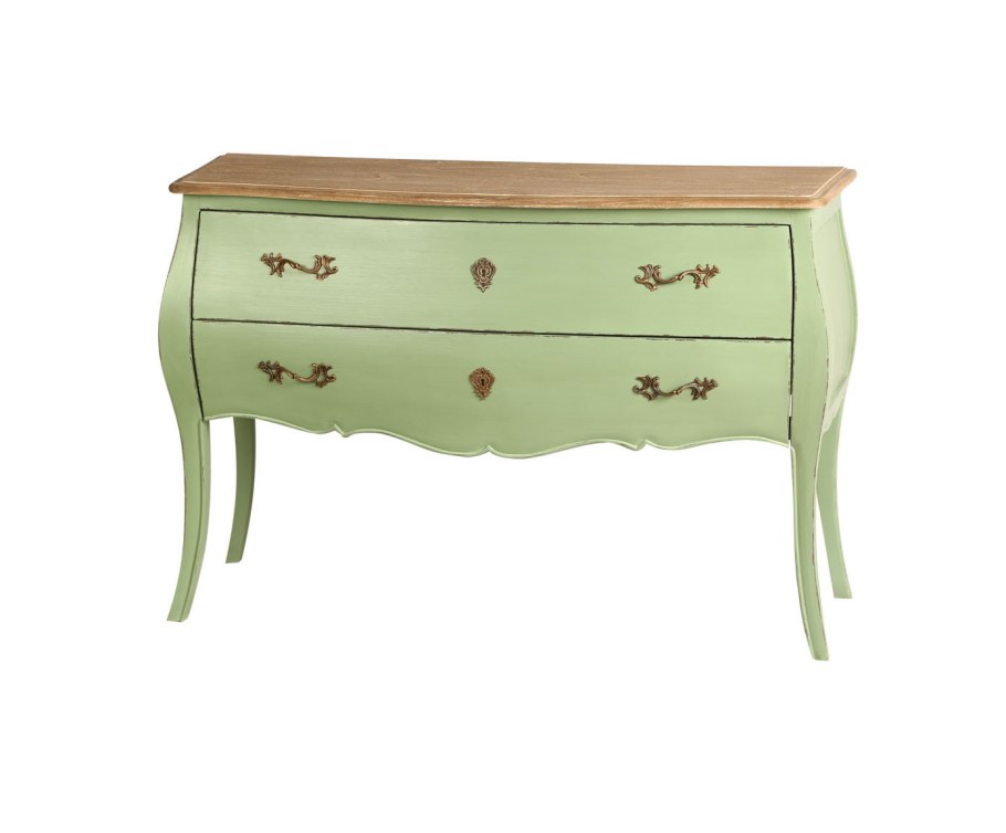 Комод зеленый на ножках