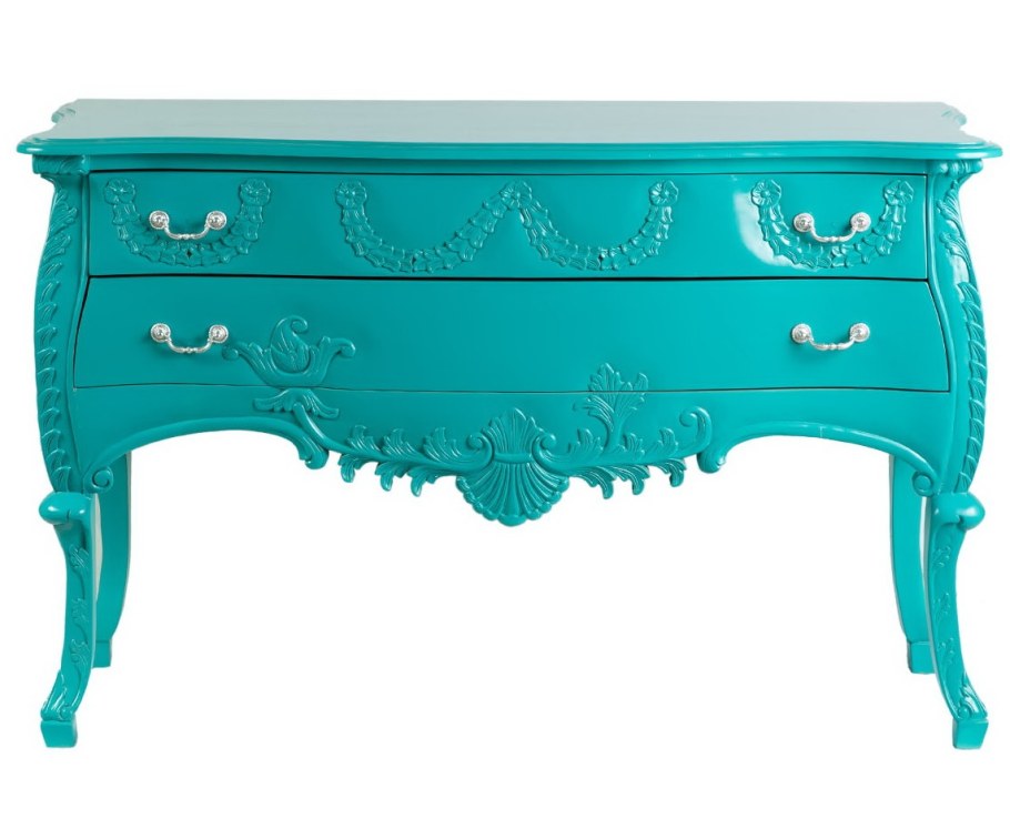 Комод бирюзового цвета