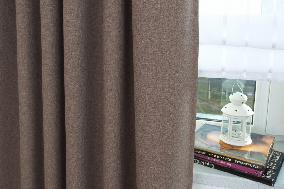 Портьера блэкаут Тоскана кварцевый