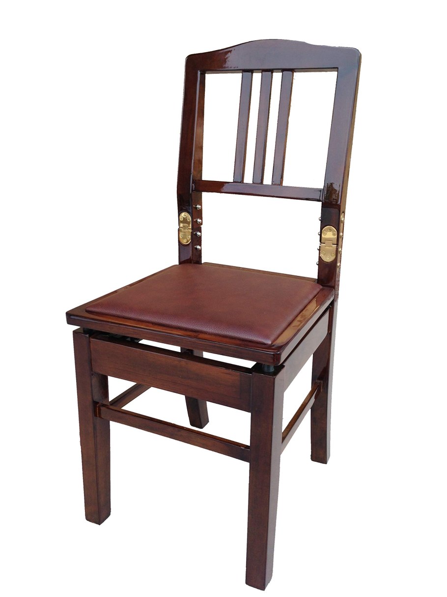 Стул для рояля регулируемый со спинкой