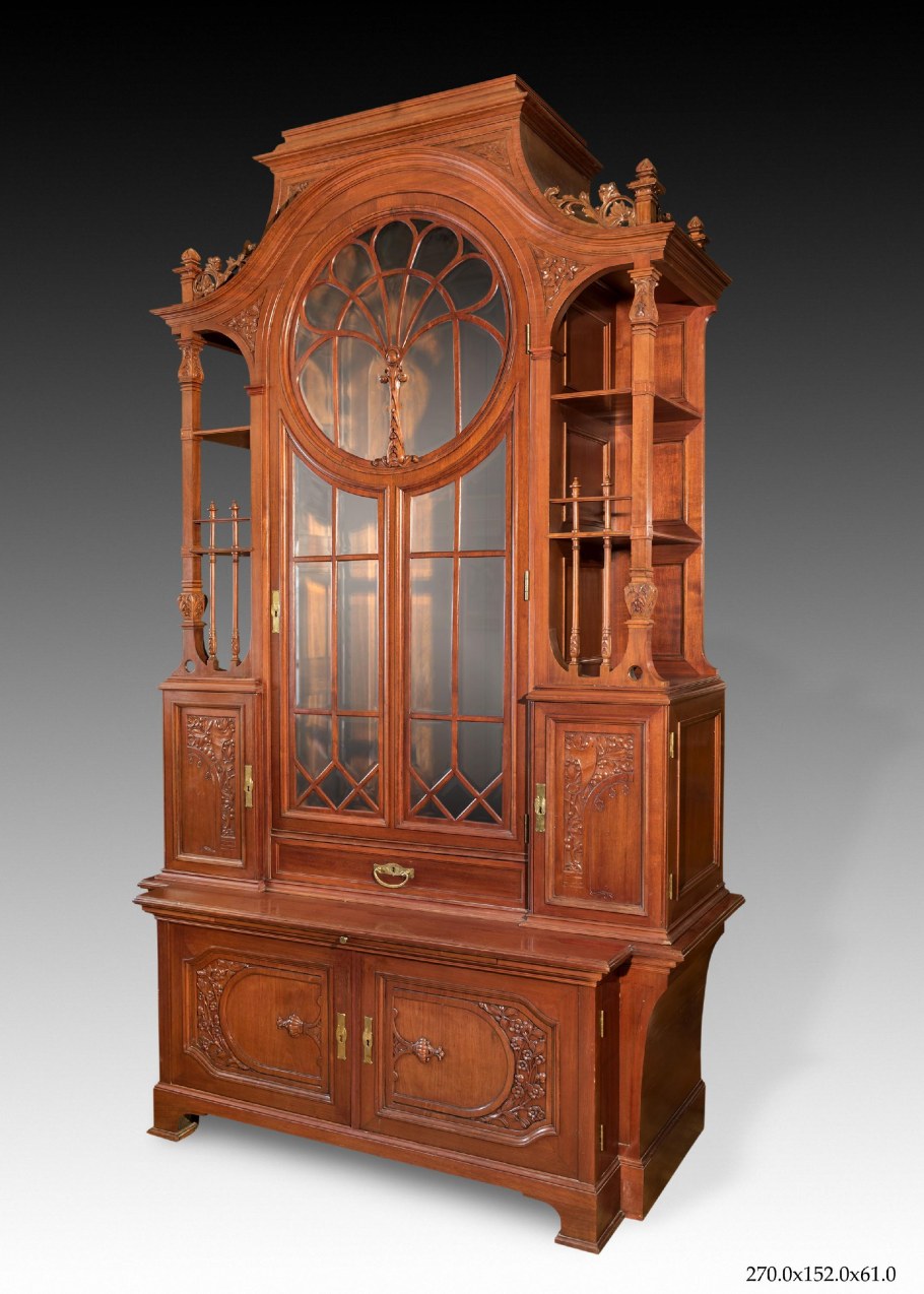 Буфет красное дерево антик