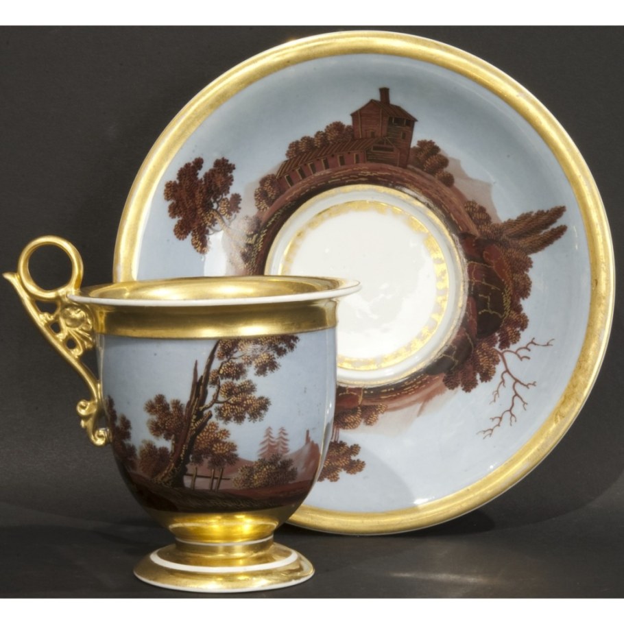 Чайная пара Гарднер 19 века