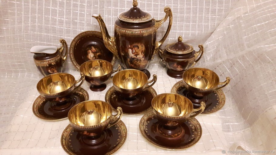Чайно кофейный сервиз Чехословакия