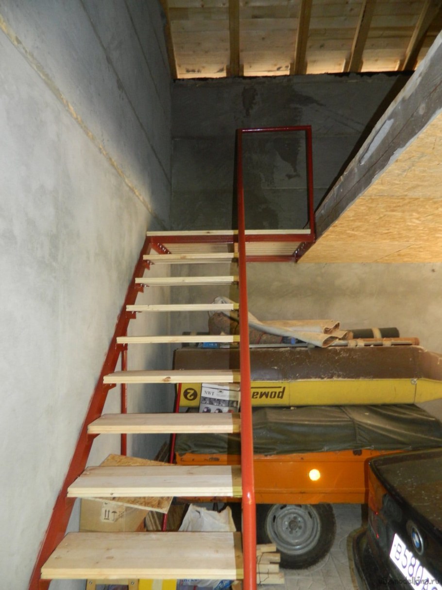 Обустройство двухэтажного гаража