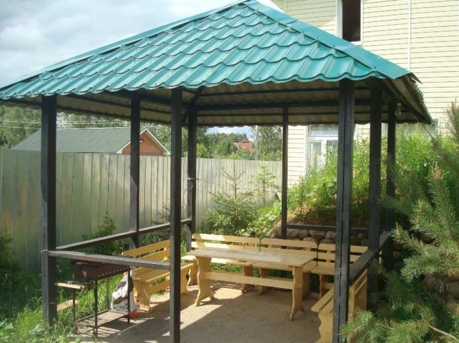 Беседка из металла