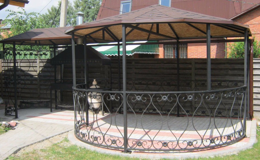 Беседка железная