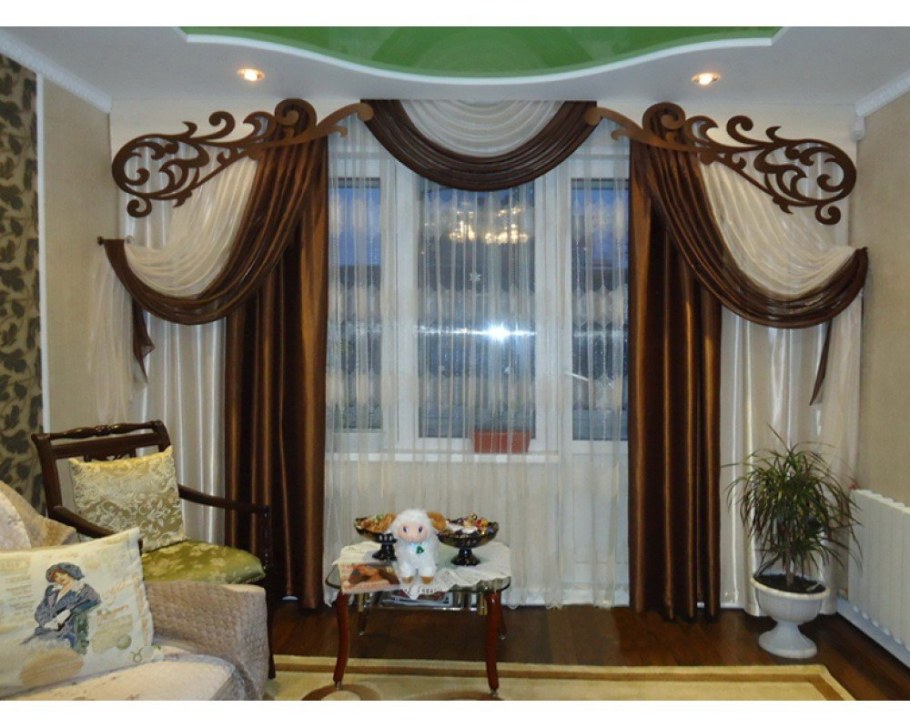 Современный ламбрекен в зал