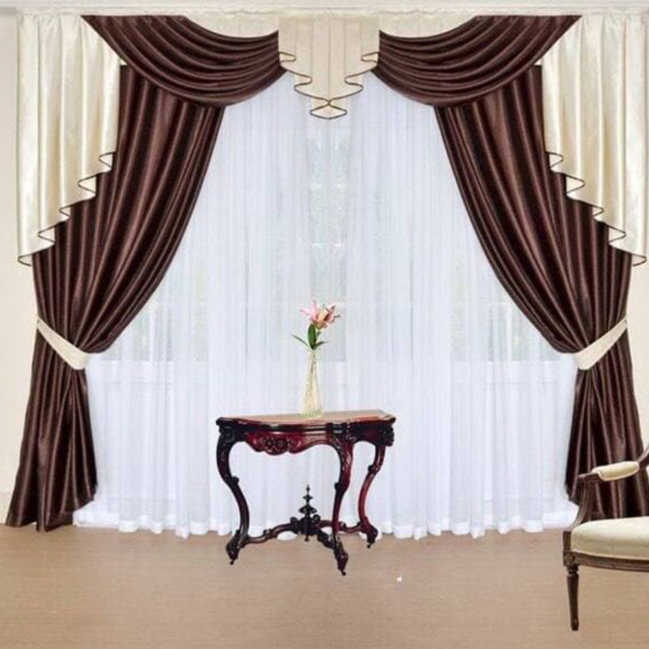 Шторы с ламбрекеном в гостиную