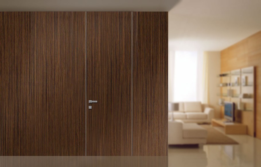 Двери Инвизибл шпон