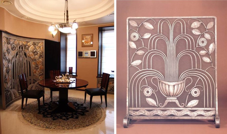 Роспись на одежде в стиле ар деко