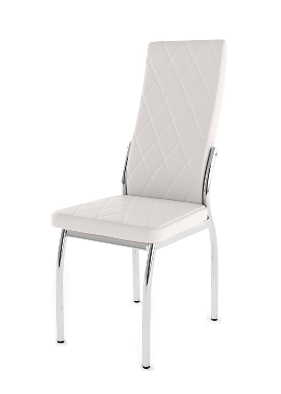 Стул Асти EVO Лайт (хром-лак/ к48-крок белый)