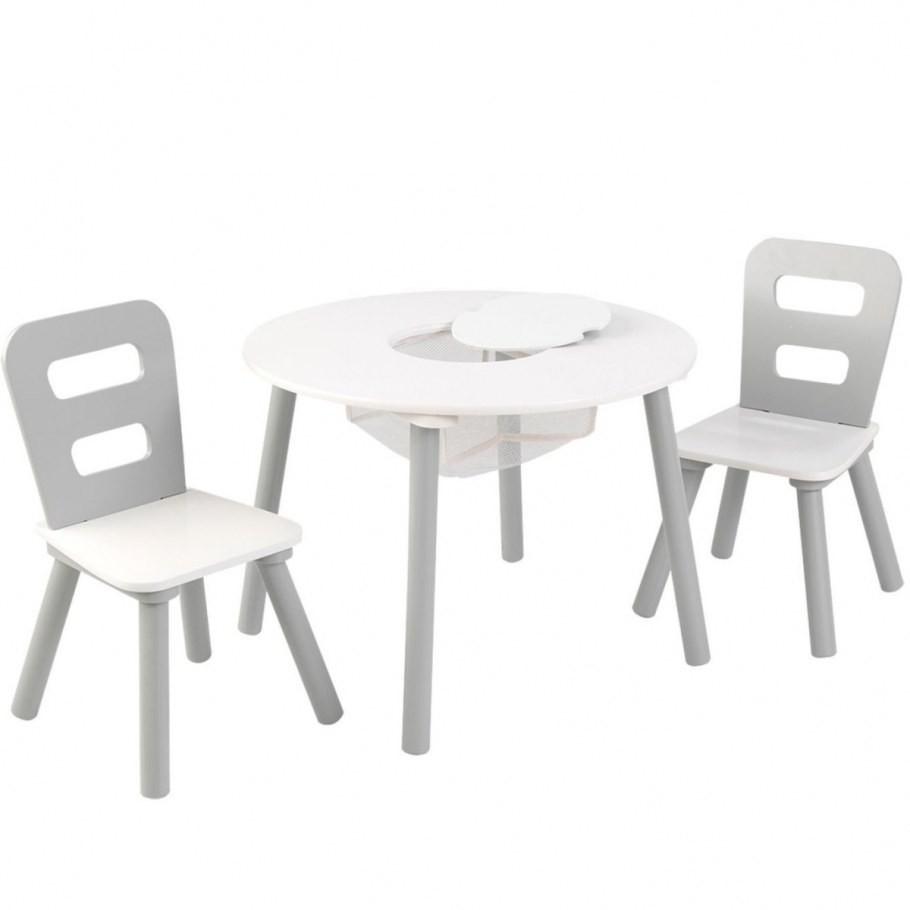 Комплект kidkraft круглый стол + 2 стула
