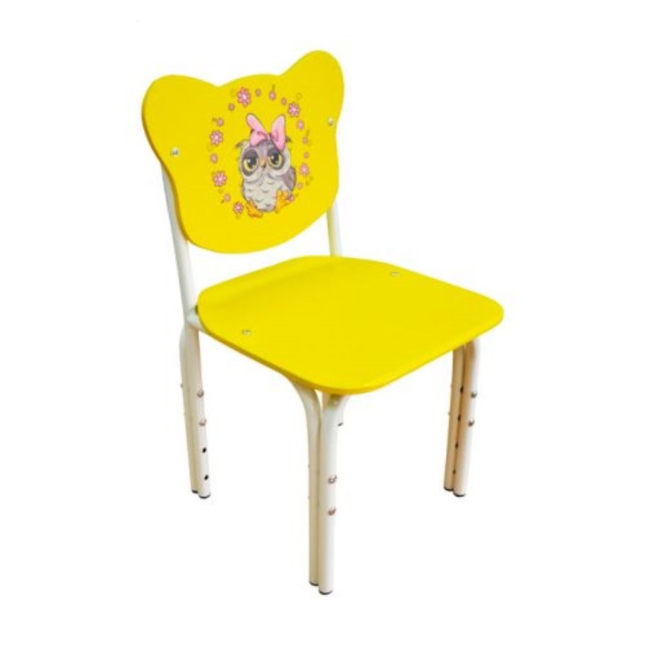 Стул детский «Кеша» регулируемый (спинка и сидение цветные МДФ)