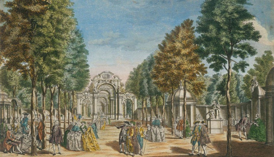 Летний дворец гравюра Алексея Зубова, 1716 г.