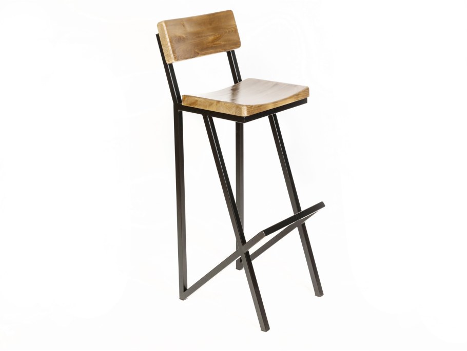 Барные стулья из металла и дерева