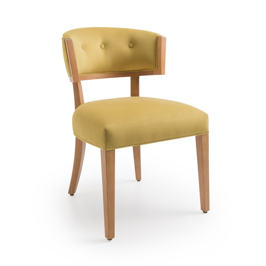 Стул мягкий со спинкой желтый 3125