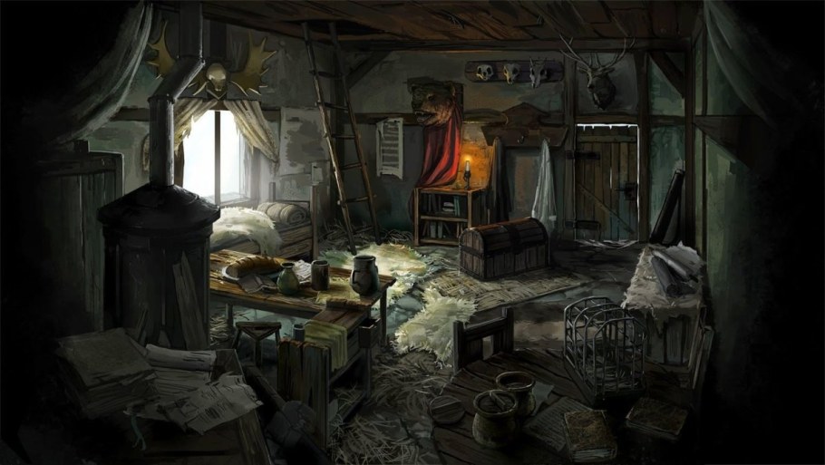 Заброшенная комната арт