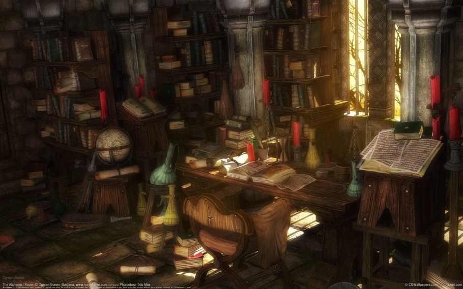 Алхимическая лаборатория арт концепт