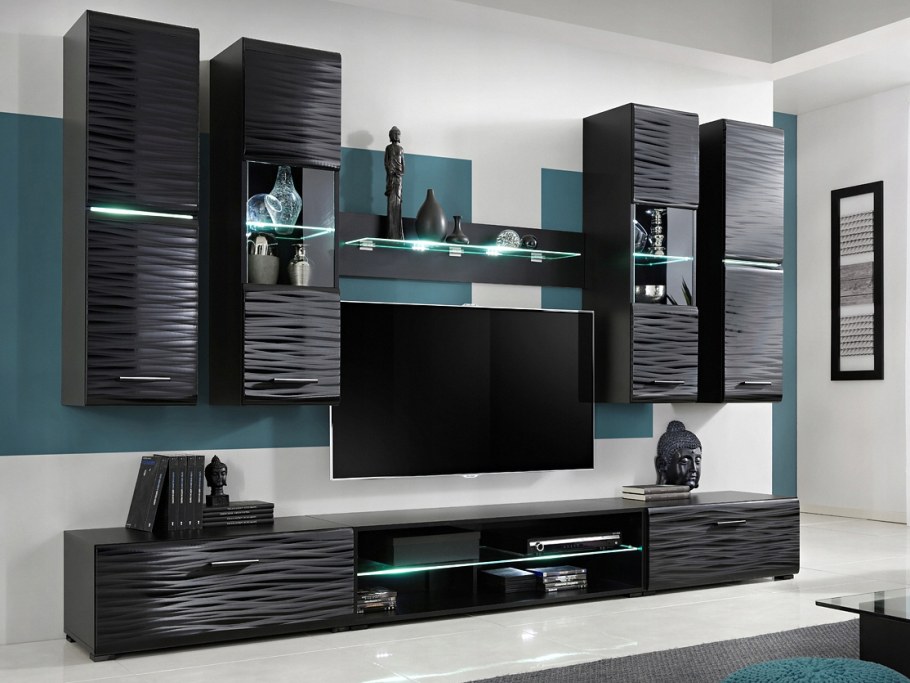 Стенка блзйд черный глянец