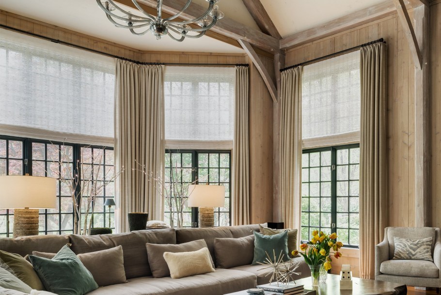 Шторы в гостиную со вторым светом