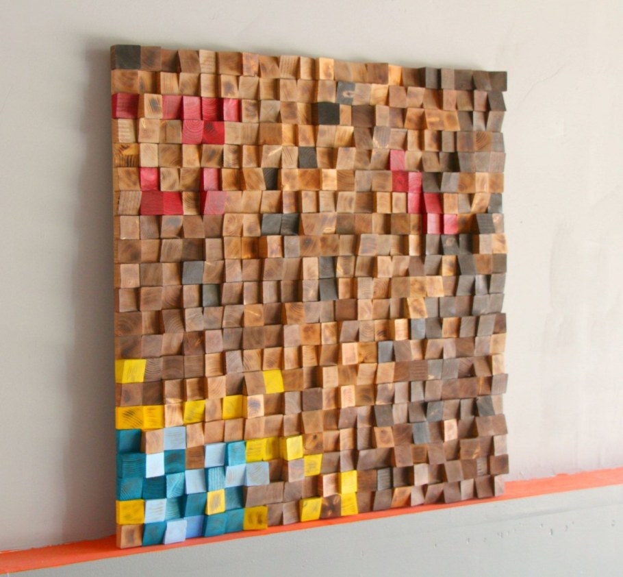 Панно из брусков