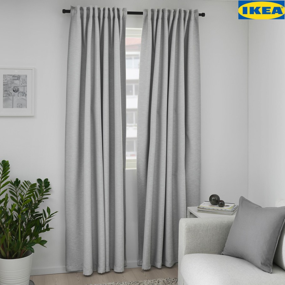 Шторы Sanela икеа темно зеленые