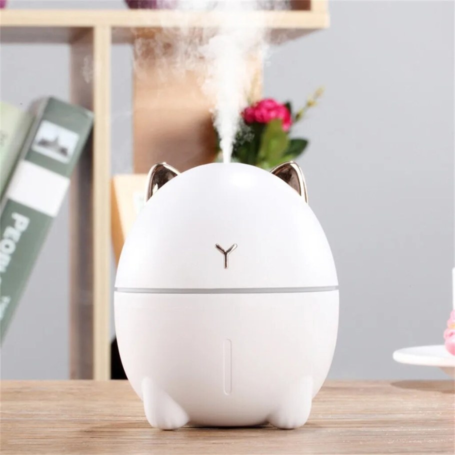 Мини увлажнитель воздуха и ночник Humidifier - кот