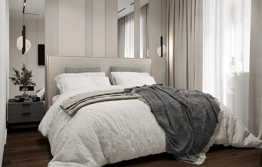 Дизайн спальни в современном стиле недорогой