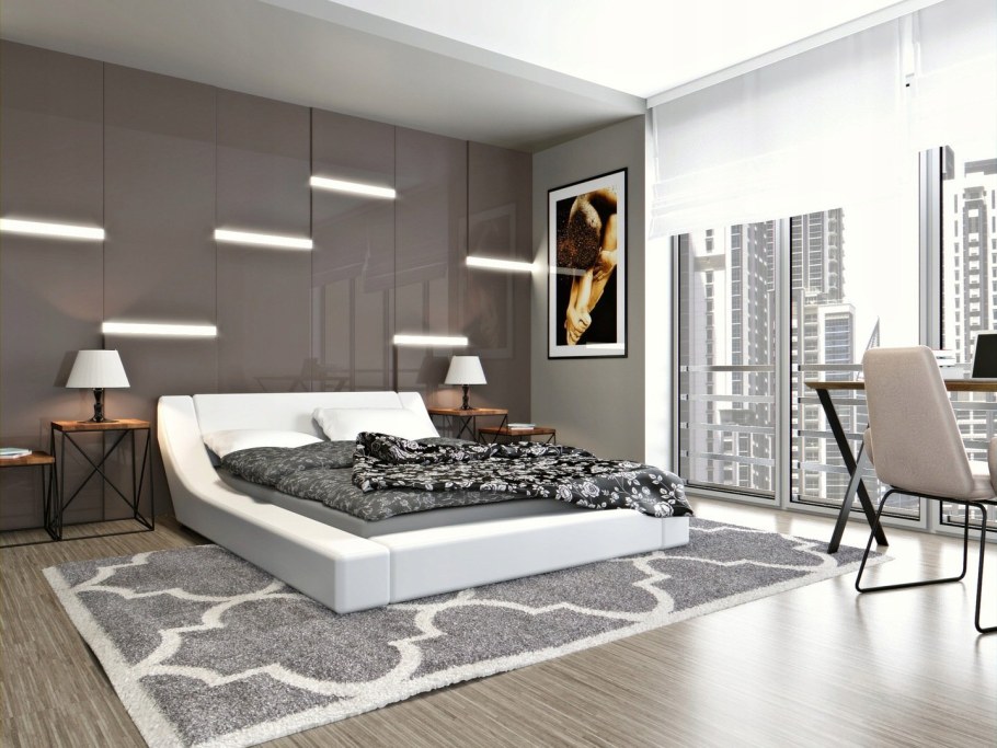 Кровать двуспальная 180х200 хайтек