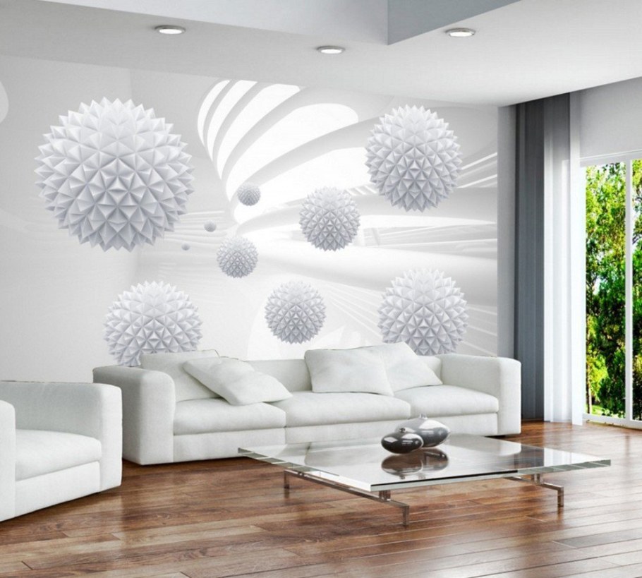 Фотообои 3д для стен в гостиную